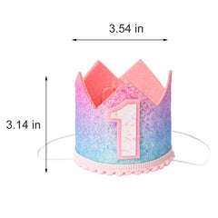 Sundecor Princess Tiara Crown soft elastic band demonstrates comfortable wear for long sessions