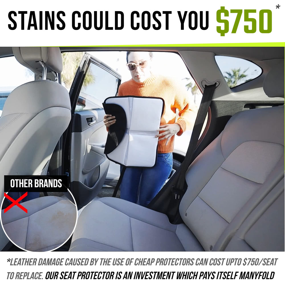 Sunferno car seat protector protects against deep indentations during use