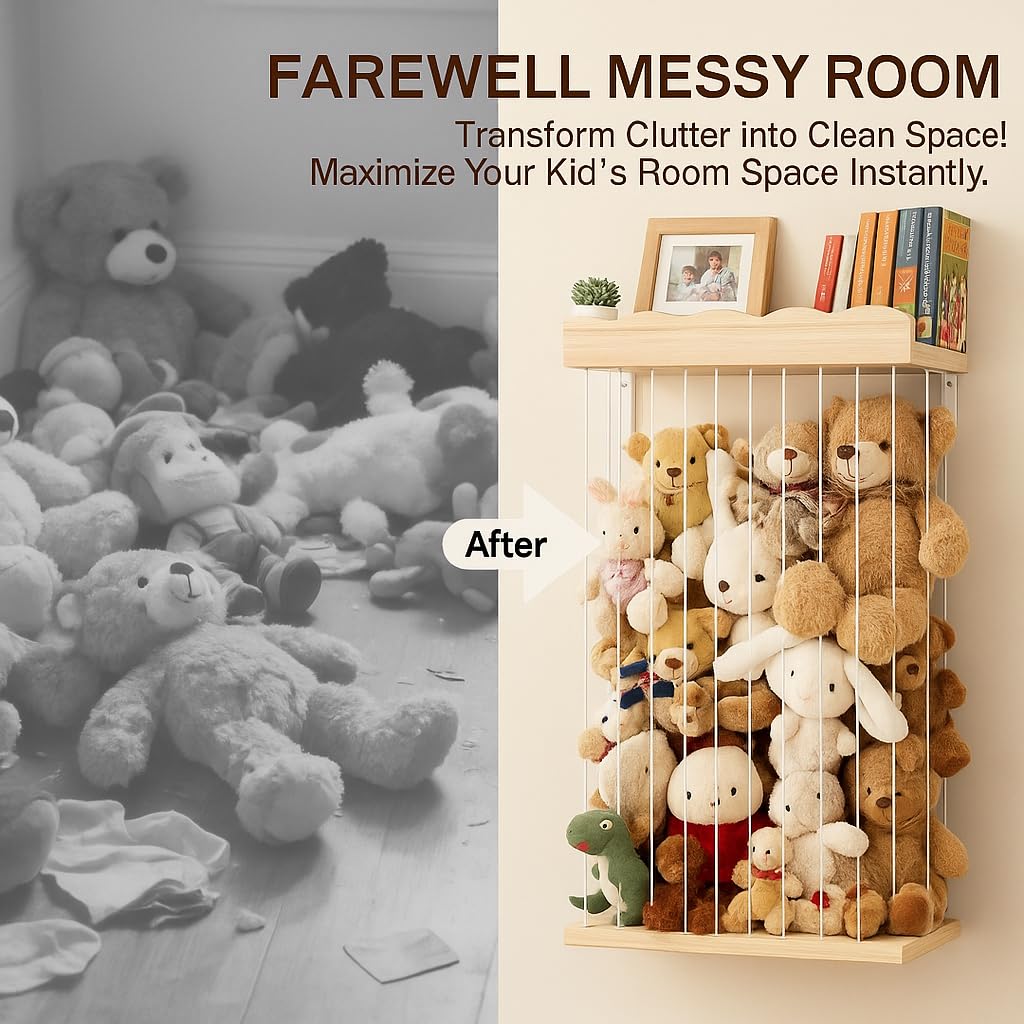 Sunifier space-saving wall-mounted storage frees floor space and adds decor in kids' rooms.