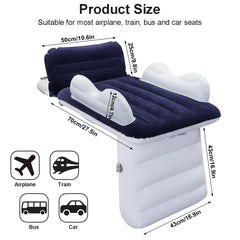 Sunlisky inflatable toddler bed double pillows support comfortable position during flights