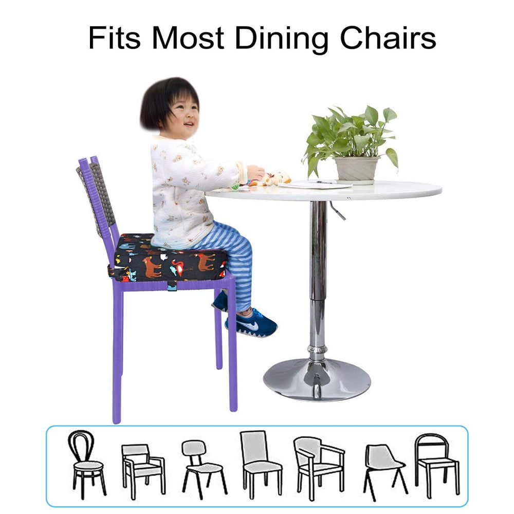 SUNMALL adjustable belt with clips secures booster on various chairs