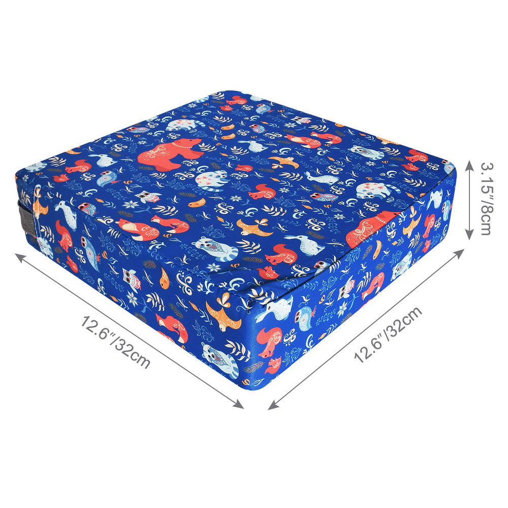 Sunmall dimensions image shows a 12.6 by 12.6 inch footprint.