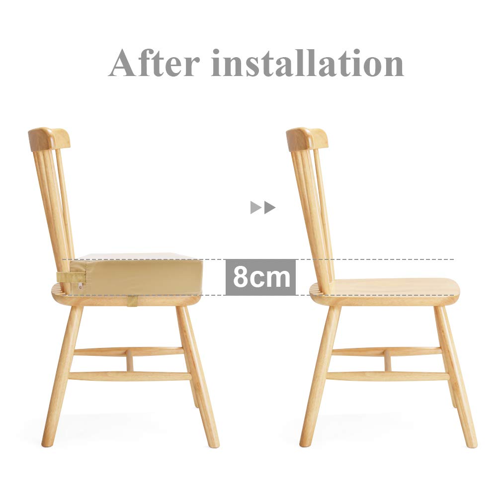 Sunmall compact booster sits lightly, ideal for home or travel dining.
