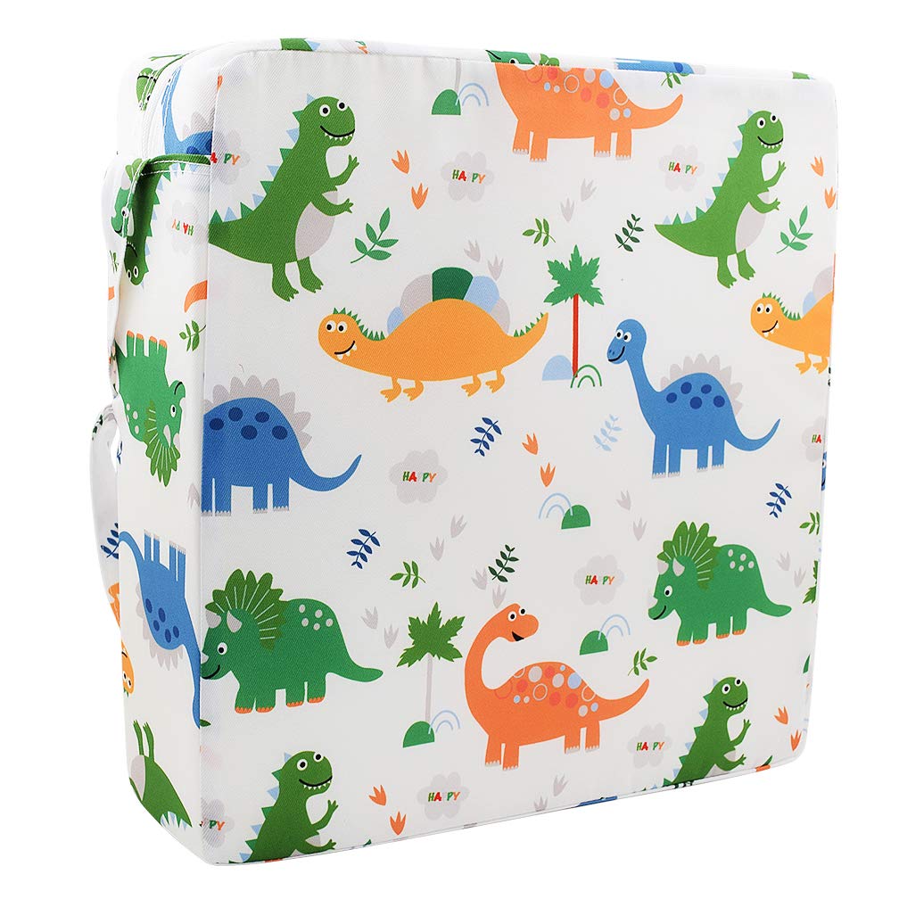 SUNMALL dining-chair-heightening-cushion-on-chair provides stable, comfy dining for toddlers.