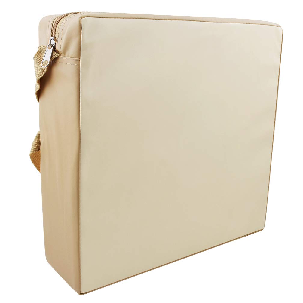 Sunmall heightening cushion shown with straps and clips for secure fit.