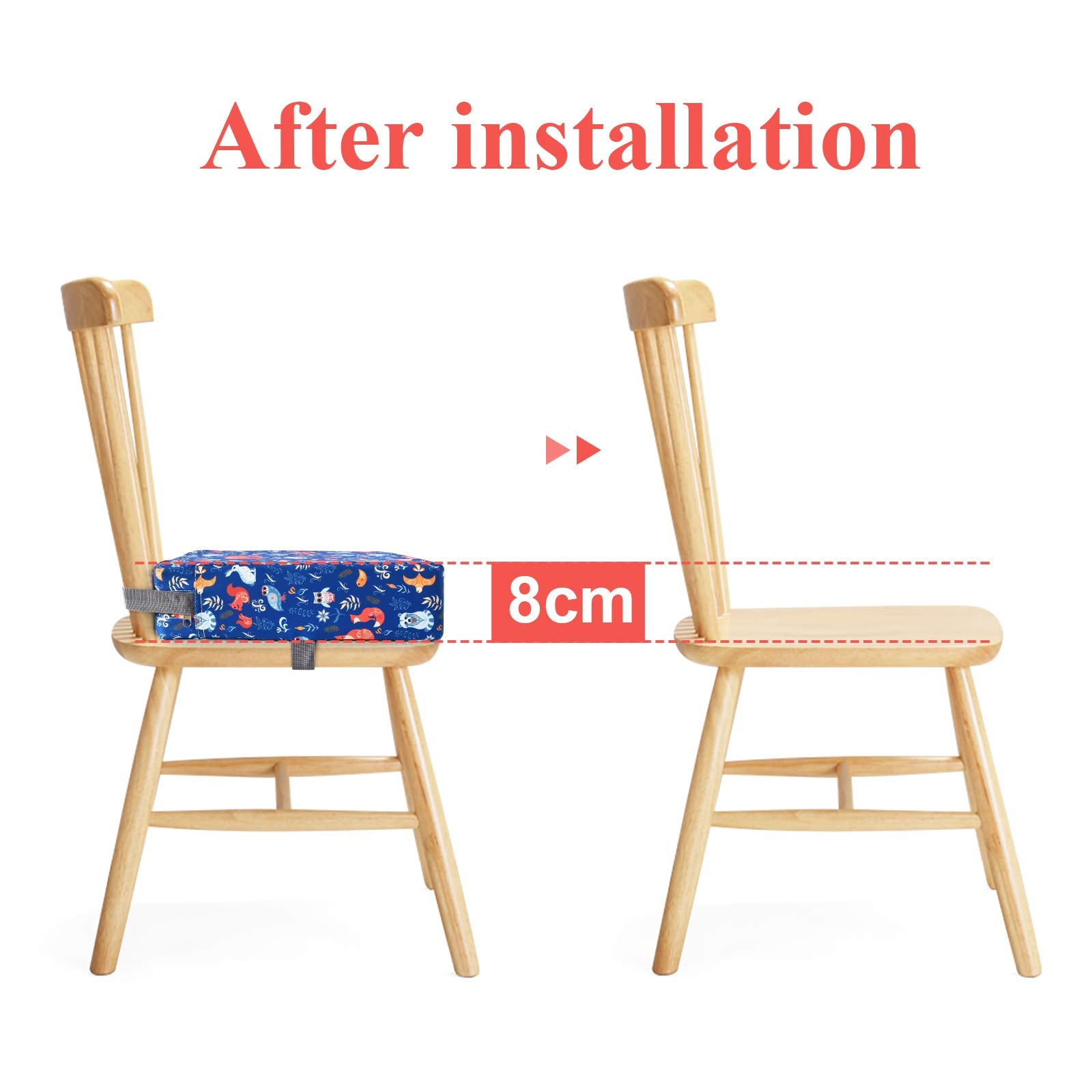 Sunmall safety straps keep kids securely seated during meals.
