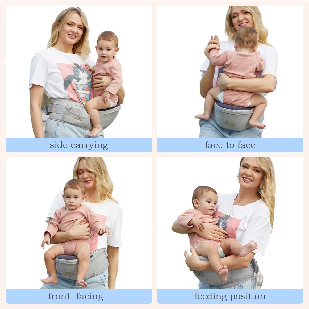 Sunnors carrier offers front-facing and face-to-face carrying options.