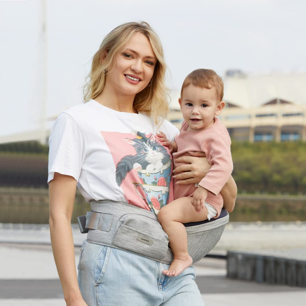 Sunnors carrier uses soft, durable polyester comfortable for baby skin.