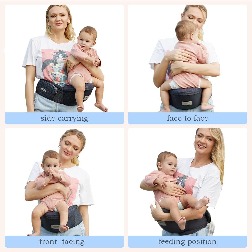 Sunnors hip carrier adjustable strap close-up demonstrates easy on-the-go wear.