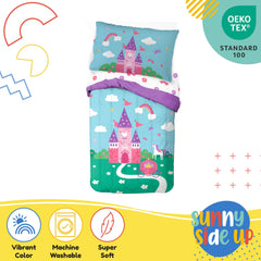 Sunny Side Up pillowcase 20x30 provides soft touch for sleepy heads during stories.