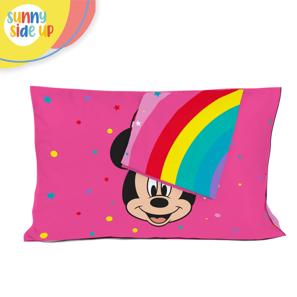Sunny Side Up two-pack pillowcase edge stitching demonstrates durable daily use