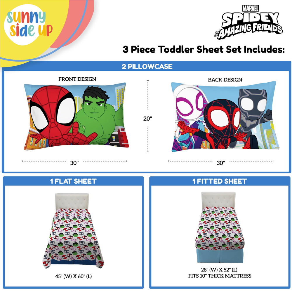 Sunny Side Up Spidey microfiber close-up highlights gentle fabric feel