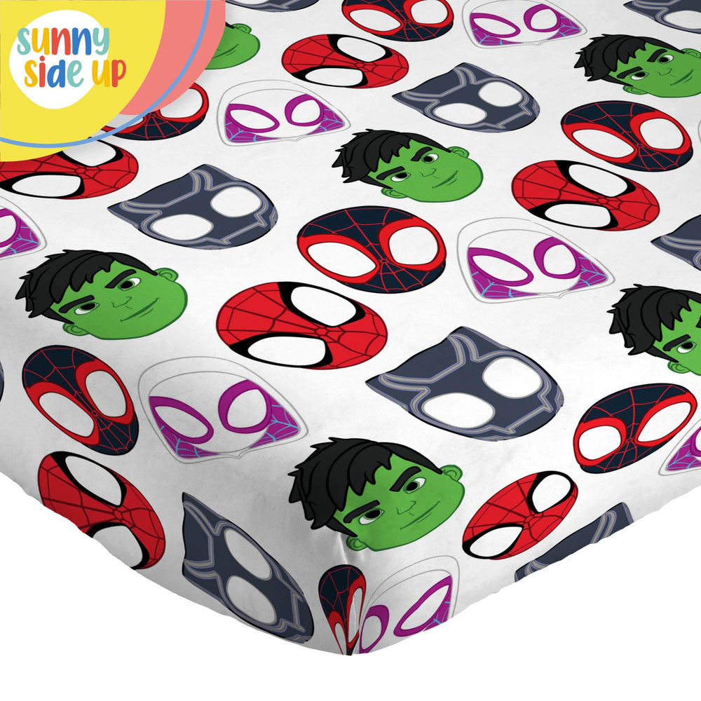 Sunny Side Up Spidey Miles Morales hero print detail inspires imaginative play