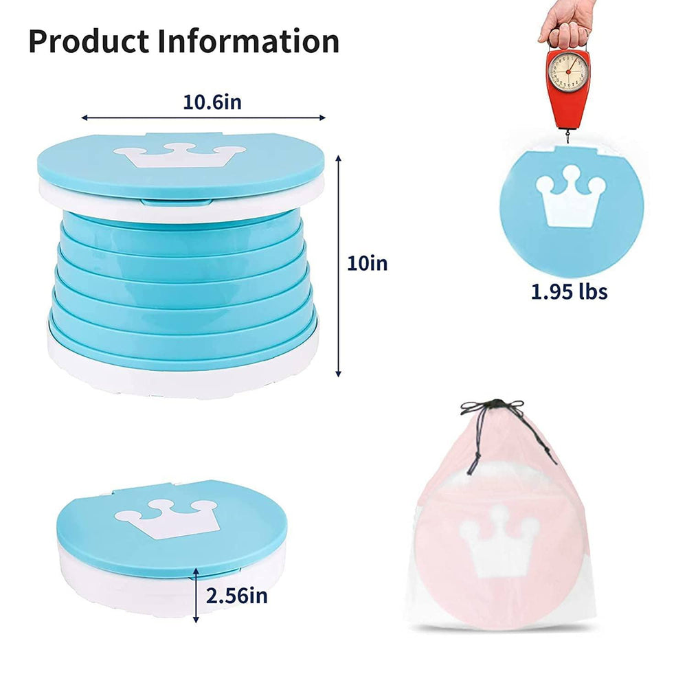 SunnySmile foldable potty seat compact fold emphasizes easy portability