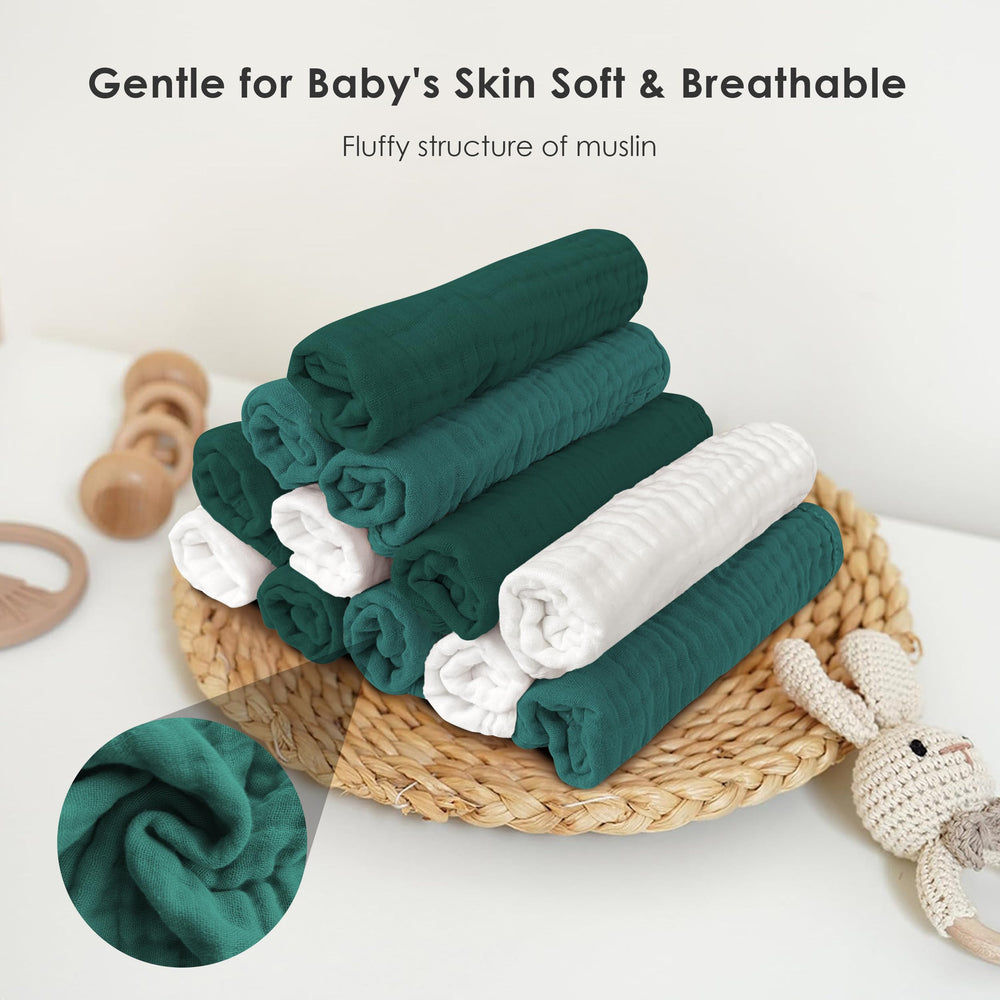 Sunny zzzZZ large 20x10 burp cloths offer full coverage during feeds and spit-ups.