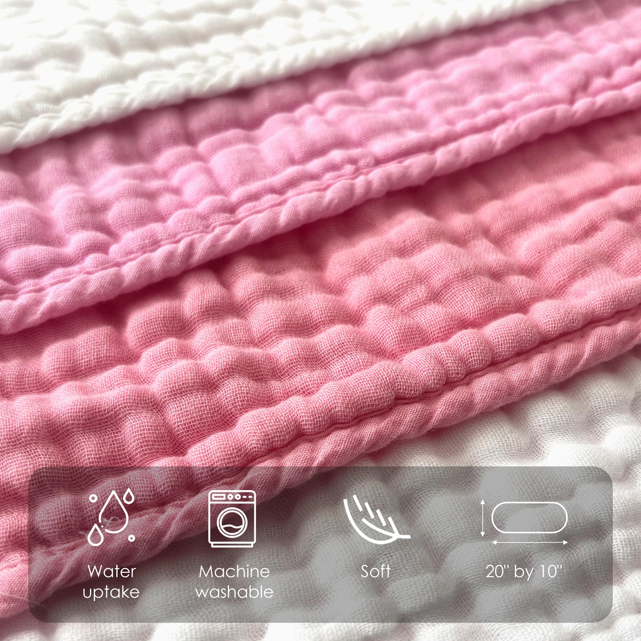 Sunny zzzZZ machine-washable burp cloths stay soft after many washes