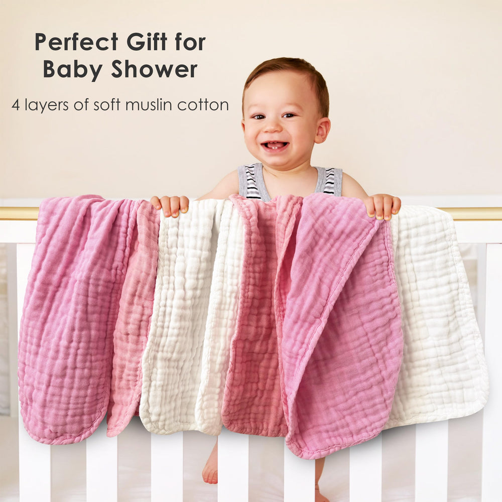 Sunny zzzZZ muslin burp cloths absorbent multi-layer design for mess-free feeding sessions