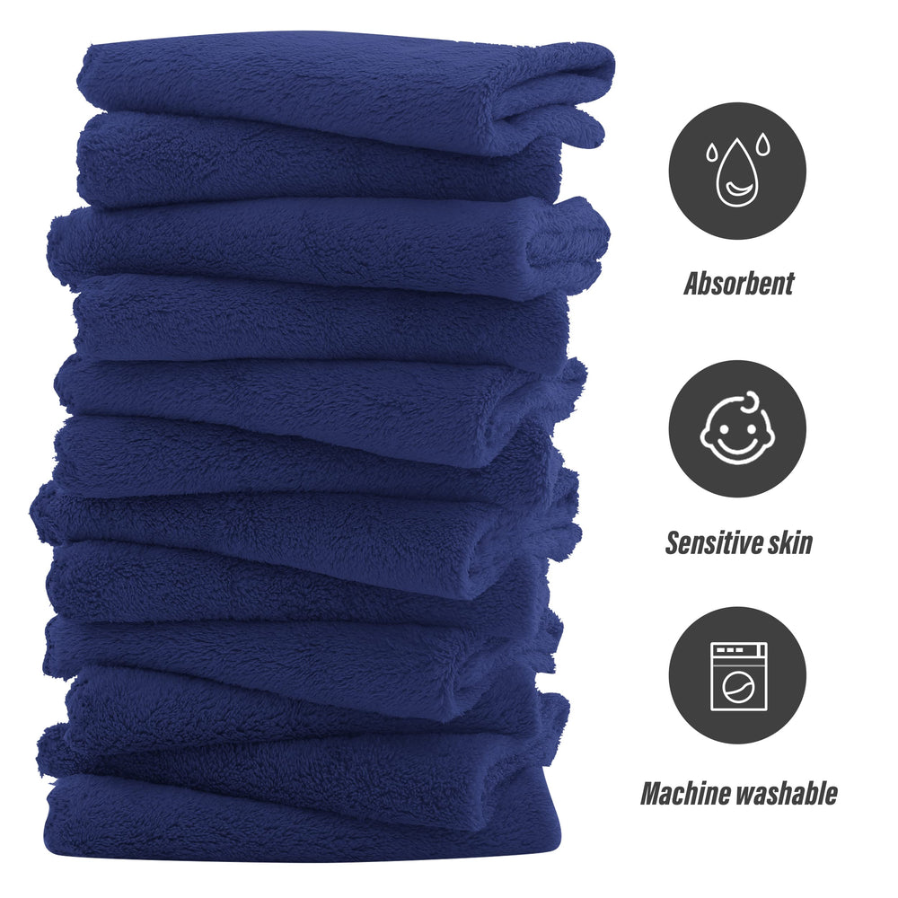 Sunny zzzZZ coral fleece washcloths absorbent for bath time use