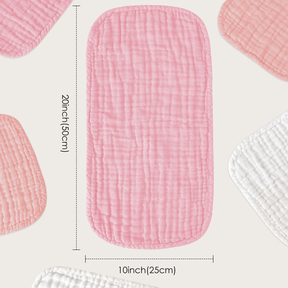 Sunny zzzZZ muslin burp cloths gender-neutral colors ideal for any outfit.