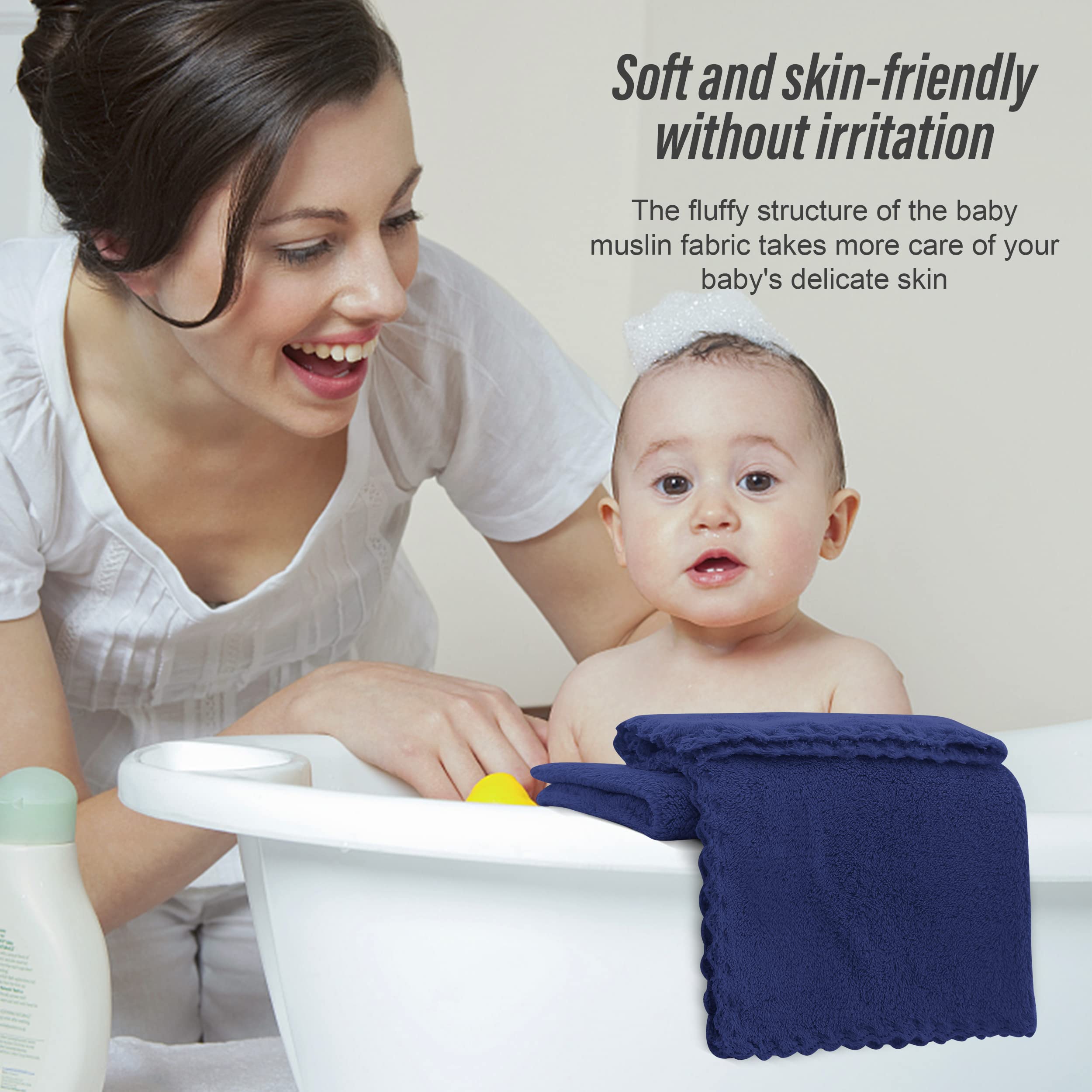 Sunny zzzZZ washcloths shown as makeup remover cloths in use