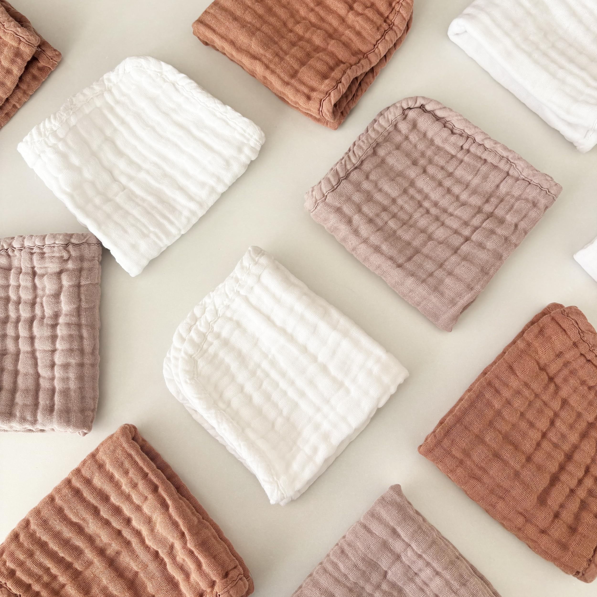 Sunny zzzZZ baby washcloths close-up shows plush texture