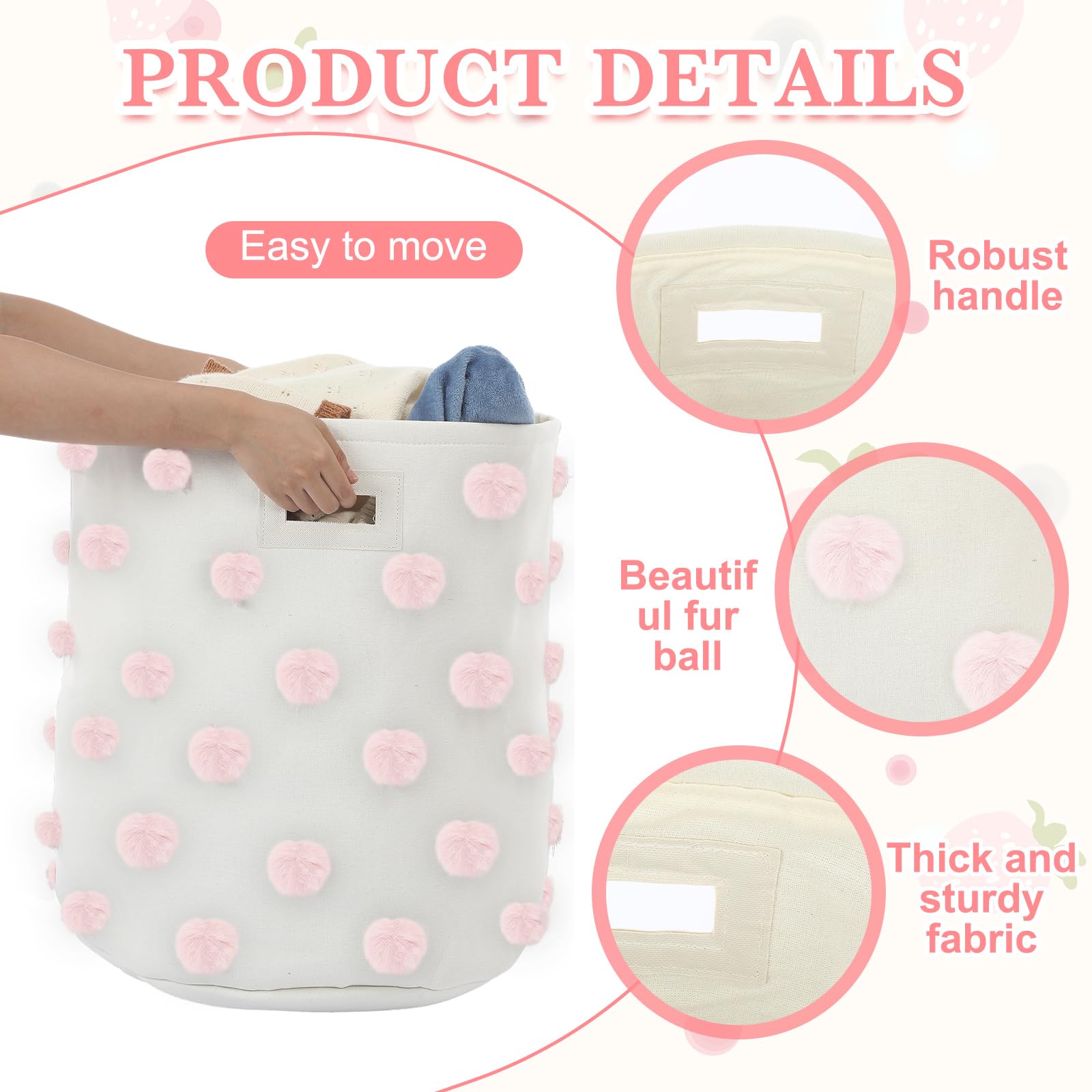 Sunnymove pure cotton canvas material emphasizes softness and durability in storage