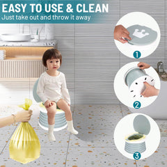 SunnySmile foldable potty with crown design for kids