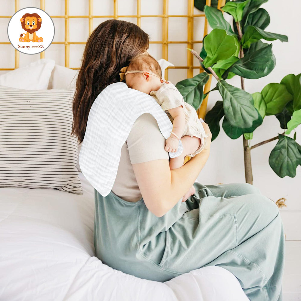 Sunny zzzZZ muslin burp cloths machine-wash friendly, staying soft after many cycles.