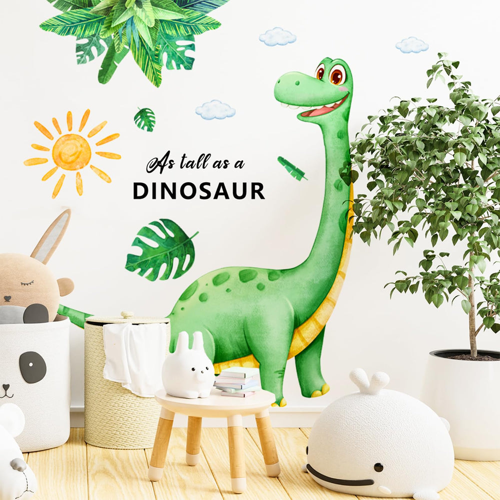 Sunoyar peel-stick dino decal detail highlights simple diy decor in minutes.