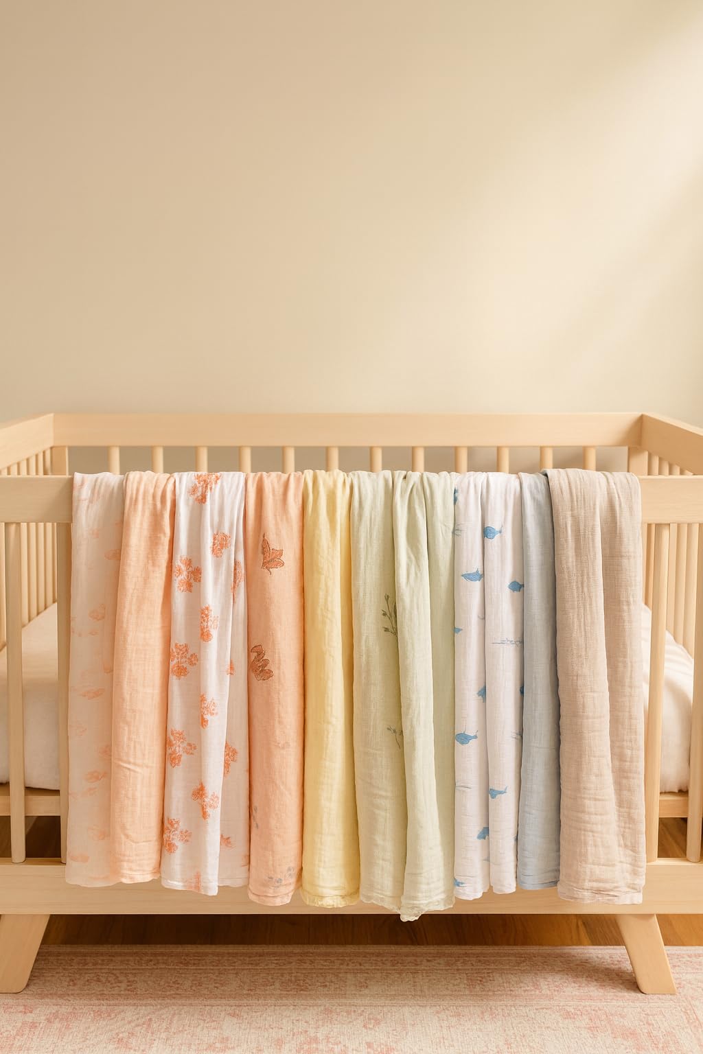 SUNSHINE & SNUGGLES tummy-time mat supports soft playtime.