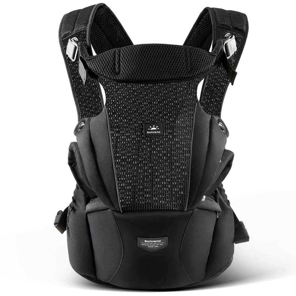 SUNVENO baby carrier front-carry setup for easy bonding and hands-free daily tasks.