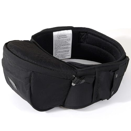 Sunveno hip seat back view highlights balanced weight distribution for caregiver comfort.