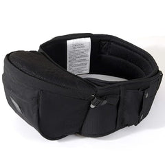 Sunveno hip seat back view highlights balanced weight distribution for caregiver comfort.