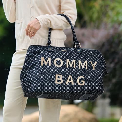 SUNVENO diaper bag side-zipper-pocket enables quick access to essentials like keys.