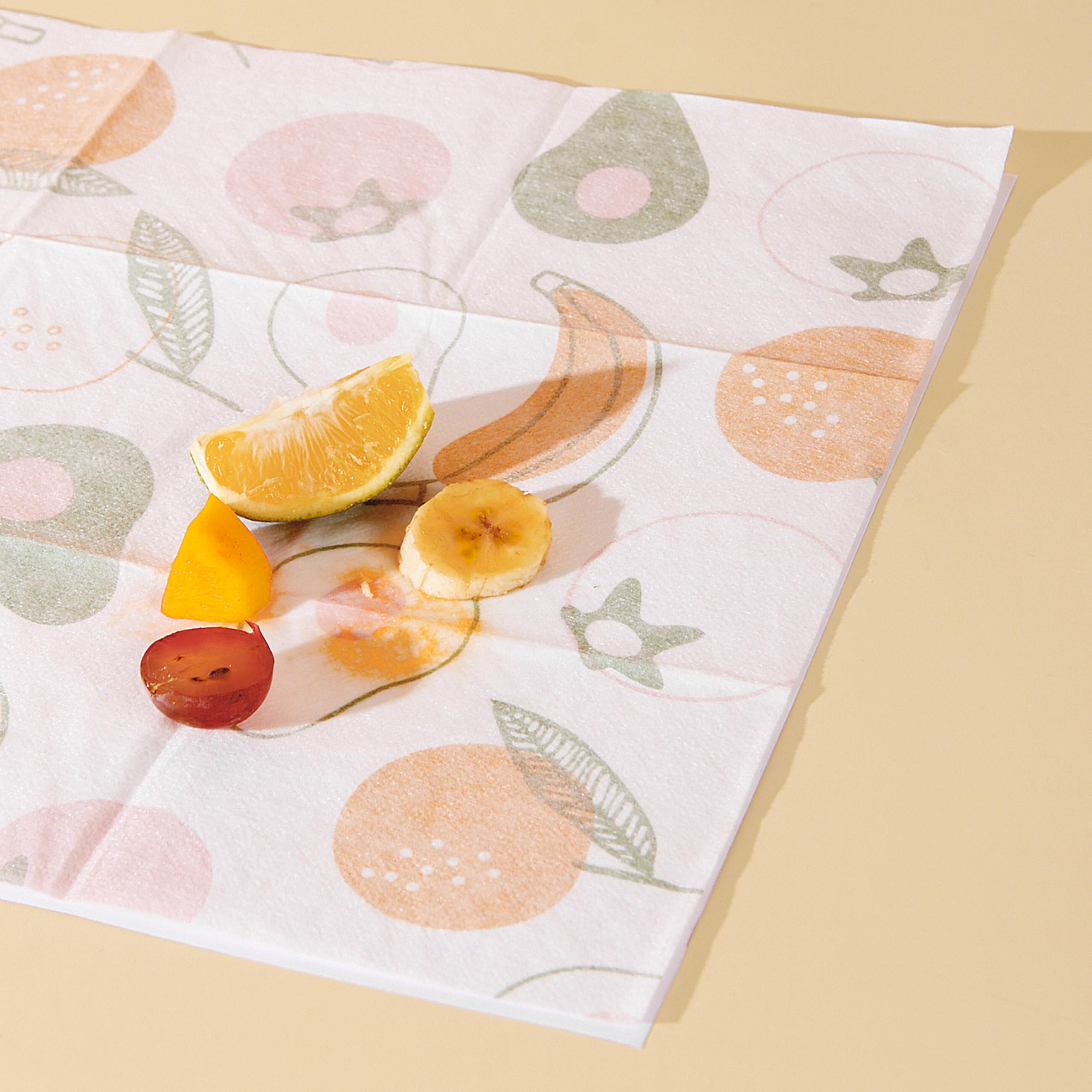 Sunveno travel-friendly placemats tucked in a diaper bag