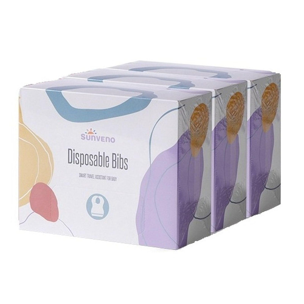 SUNVENO disposable bibs stay clean until use with individual packaging.