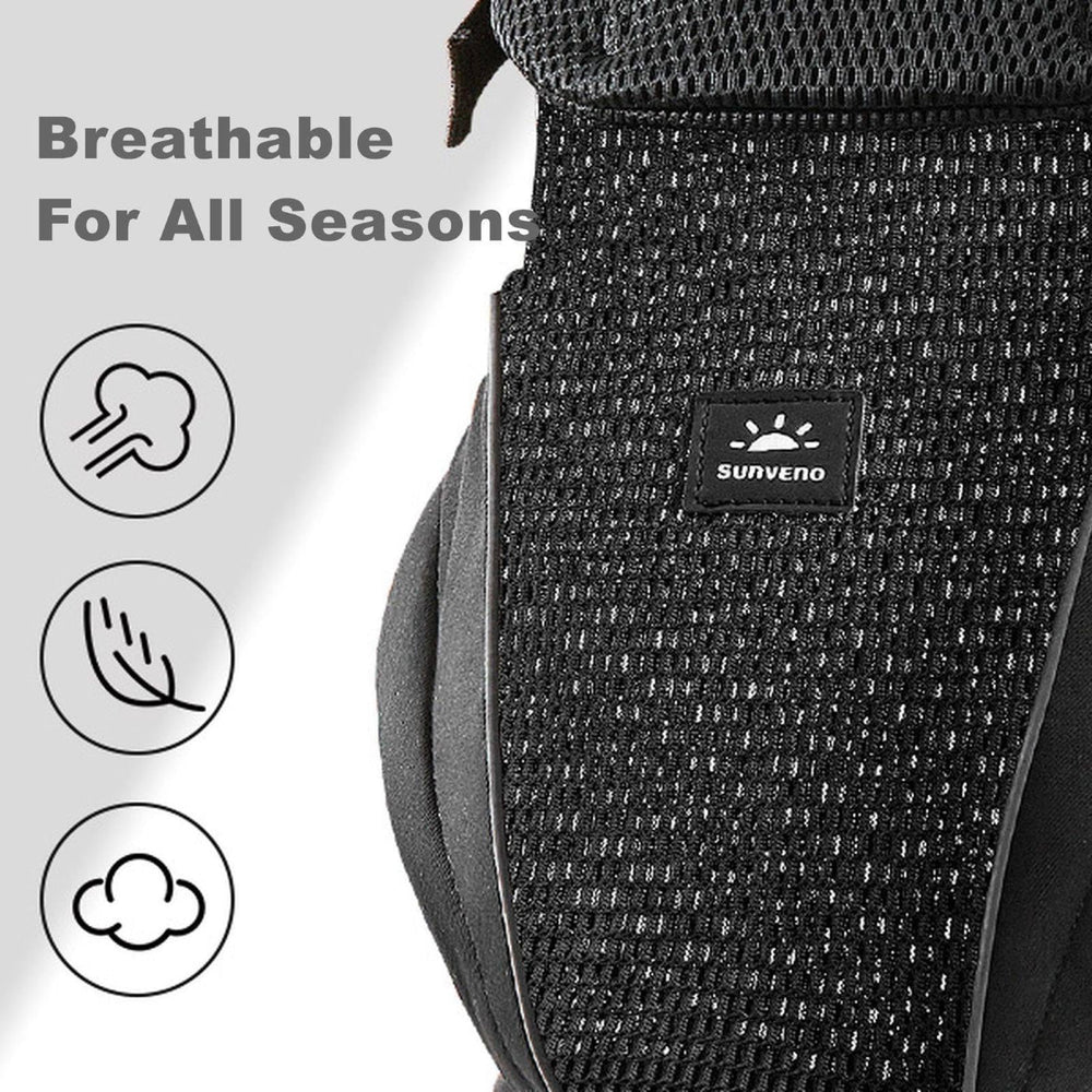 SUNVENO supports front and back-facing positions for versatile carrying.