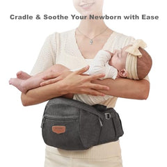 Sunveno front-facing baby holder for curious exploration and mom-friendly access.