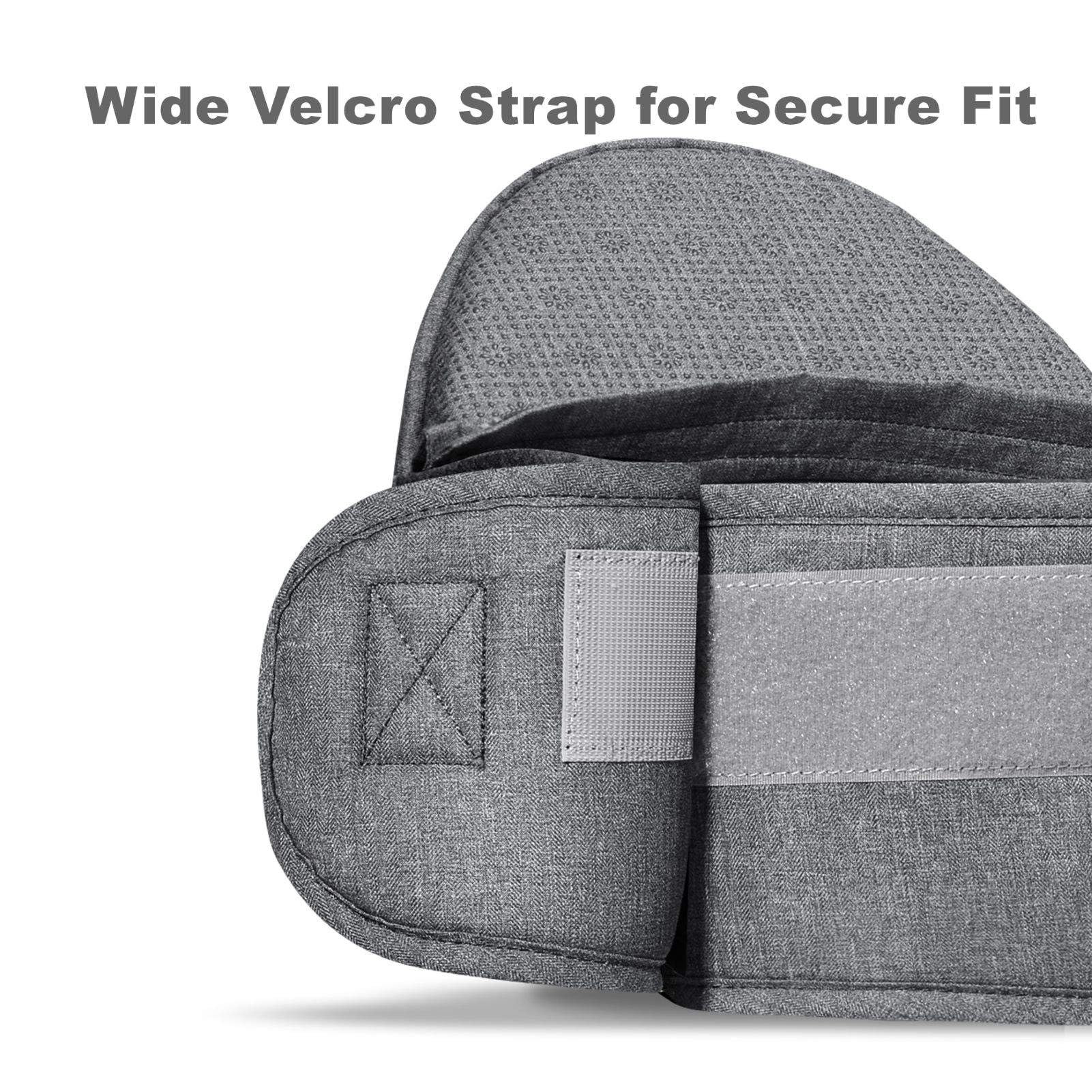 Sunveno grey baby carrier blends with outfits for daily wear.