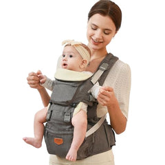 SUNVENO hip seat mode demonstrates newborn seating and easy in and out access