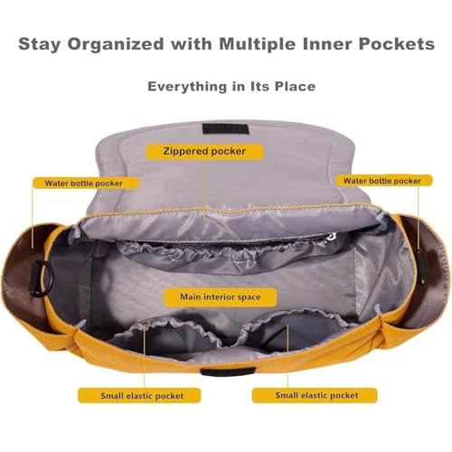 SUNVENO Kitty Stroller Organizer Bag side pockets closeup ideal for snacks and toys.
