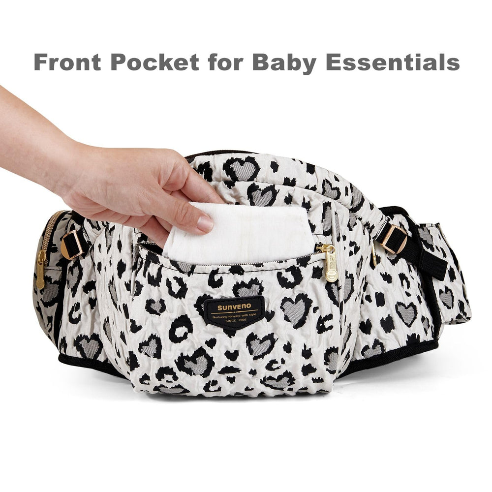 Sunveno Leopard front compartment pocket for essentials