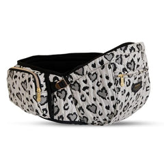 Sunveno Leopard hip-seat carrier back view highlighting ergonomic support