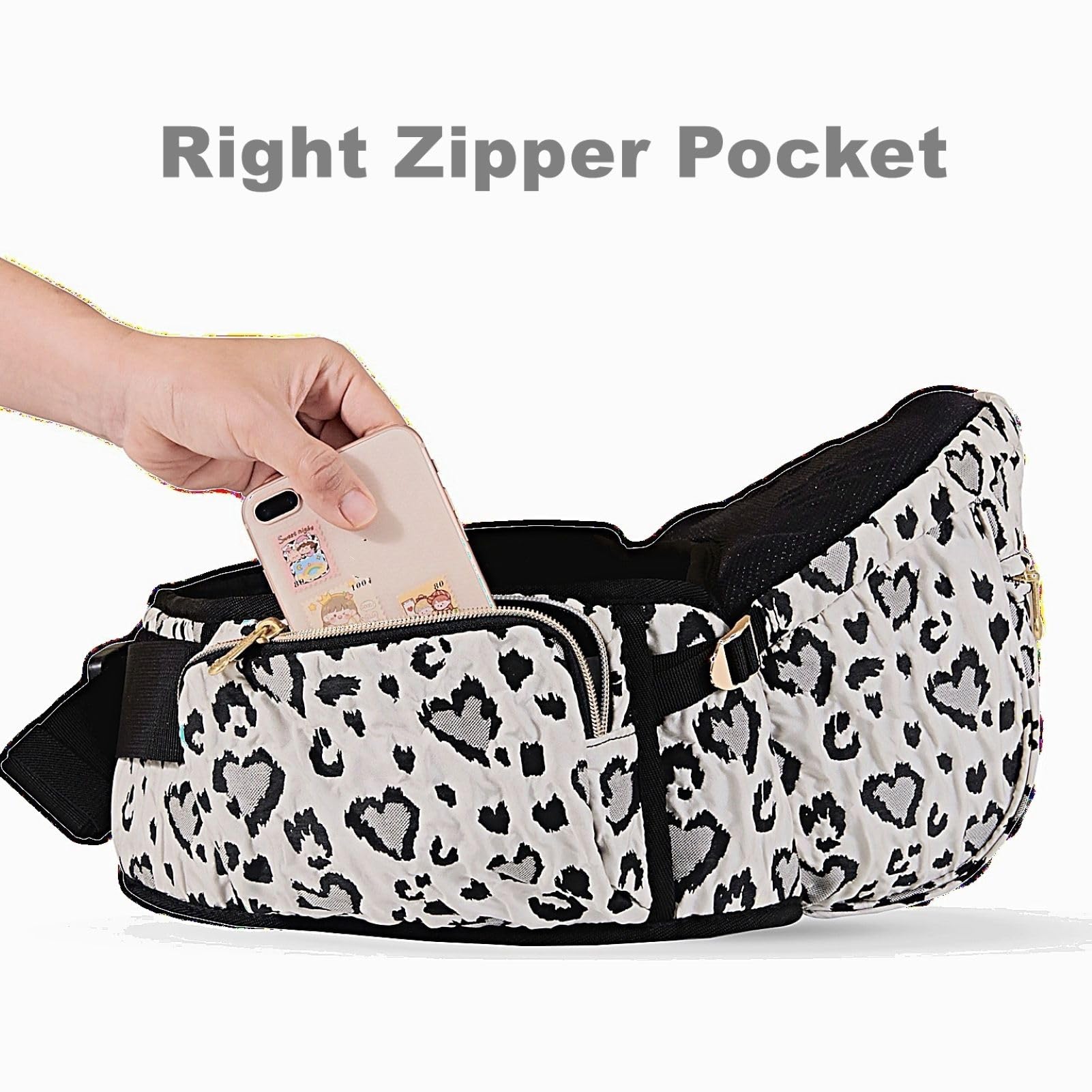 Sunveno Leopard wide ergonomic waistband supports all-day comfort