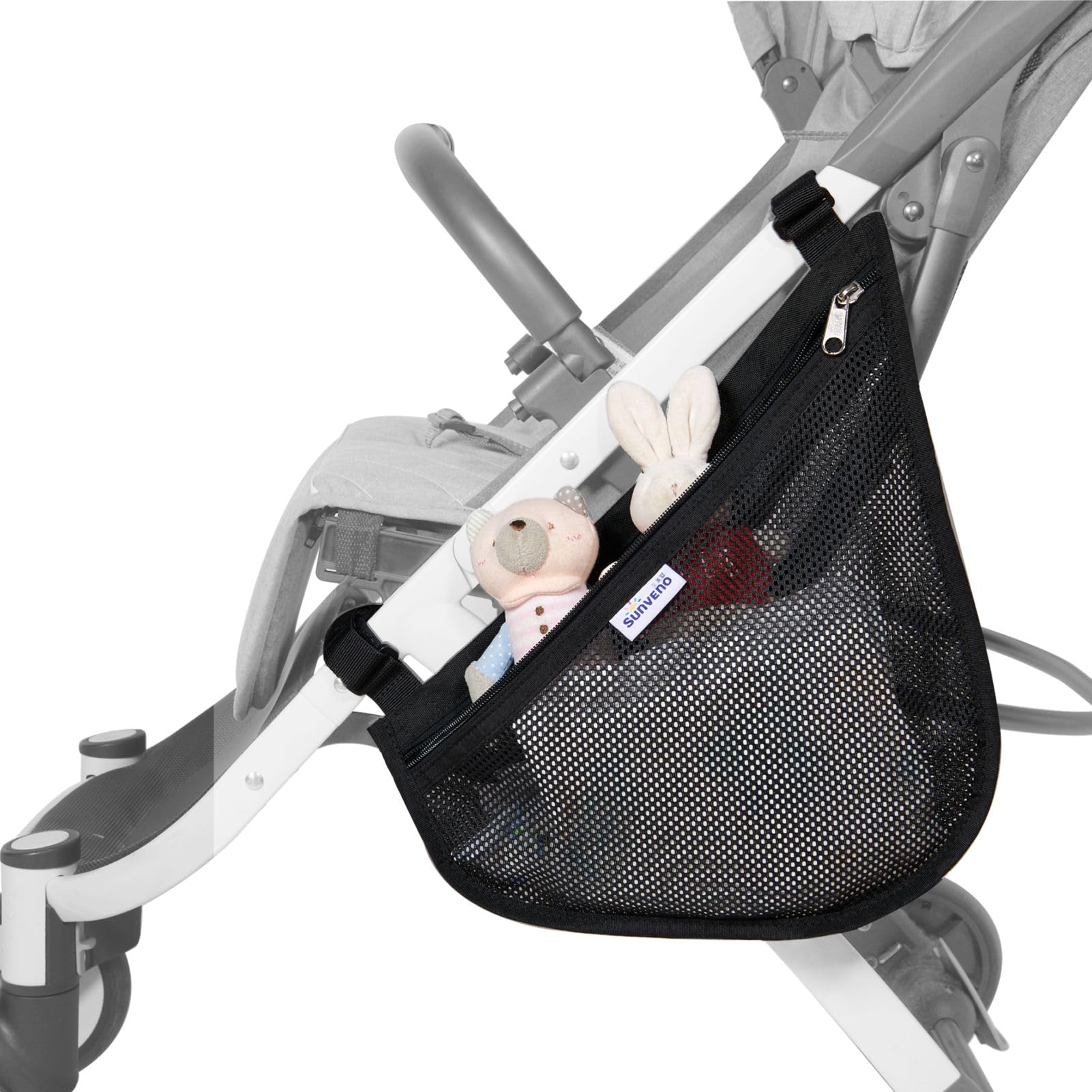 SUNVENO deep center compartment for diapers or small items