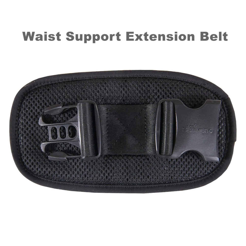 SUNVENO ergonomic hip-seat carrier concentrates weight where it matters.