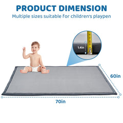 SUNYRISY Foldable travel mat is easy to carry for on-the-go play.