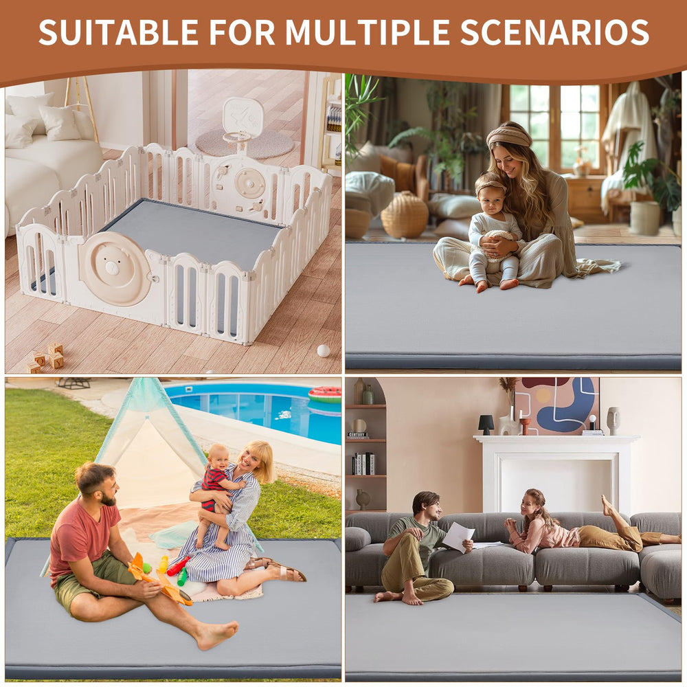 SUNYRISY indoor-outdoor mat supports versatile play anywhere.