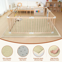 SUNYRISY play mat non-slip bottom—prevents slips during active play.