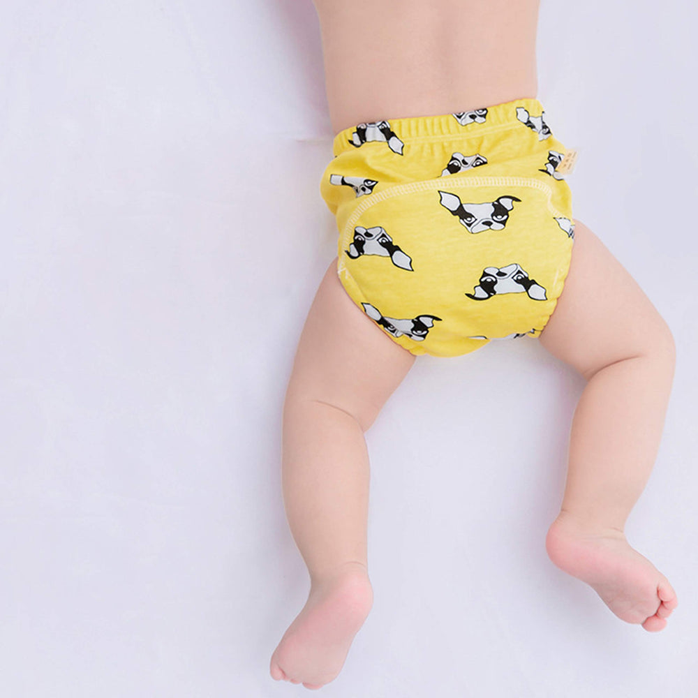 SUOBUDE potty training underwear 2T blue side view; prevents leaks during active play